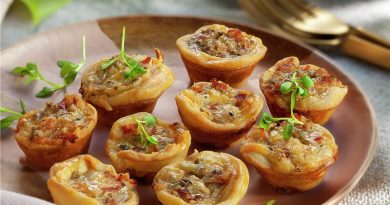 Low Carb Mini Quiches de Espinafre e Queijo