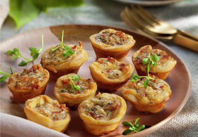 Low Carb Mini Quiches de Espinafre e Queijo