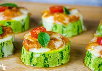 low carb Mini Pizza de Abobrinha