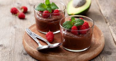 Mousse de Chocolate Amargo com Abacate