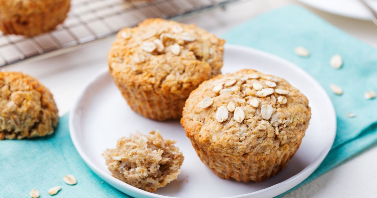 low carb Bolinhos de Banana e Aveia