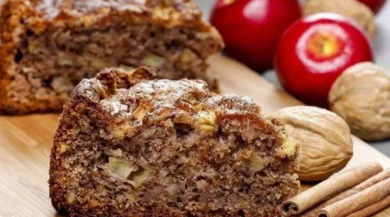 sem gluten Bolo de Maçã e Canela