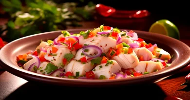 sem gluten Ceviche de Peixe Branco