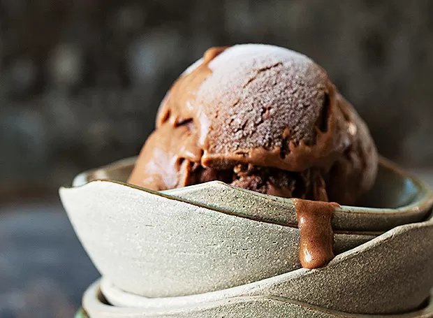 sem gluten Sorvete de Banana e Cacau