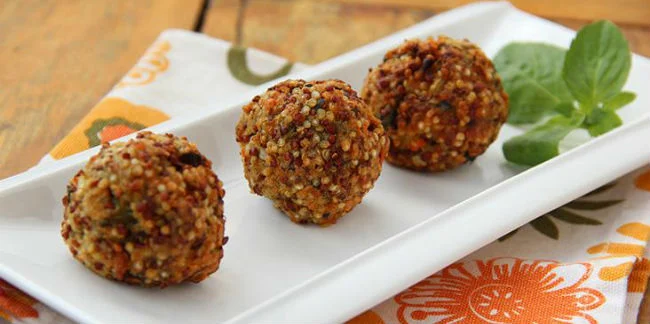 sem gluten bolinho de quinoa