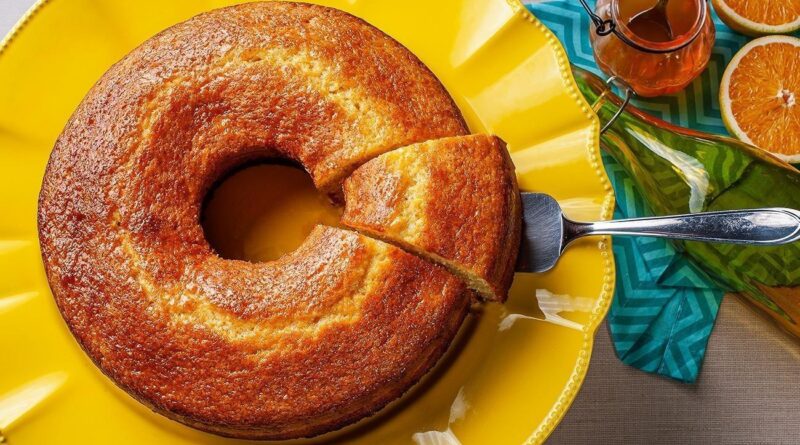 Bolo de Fubá com Laranja de Liquidificador